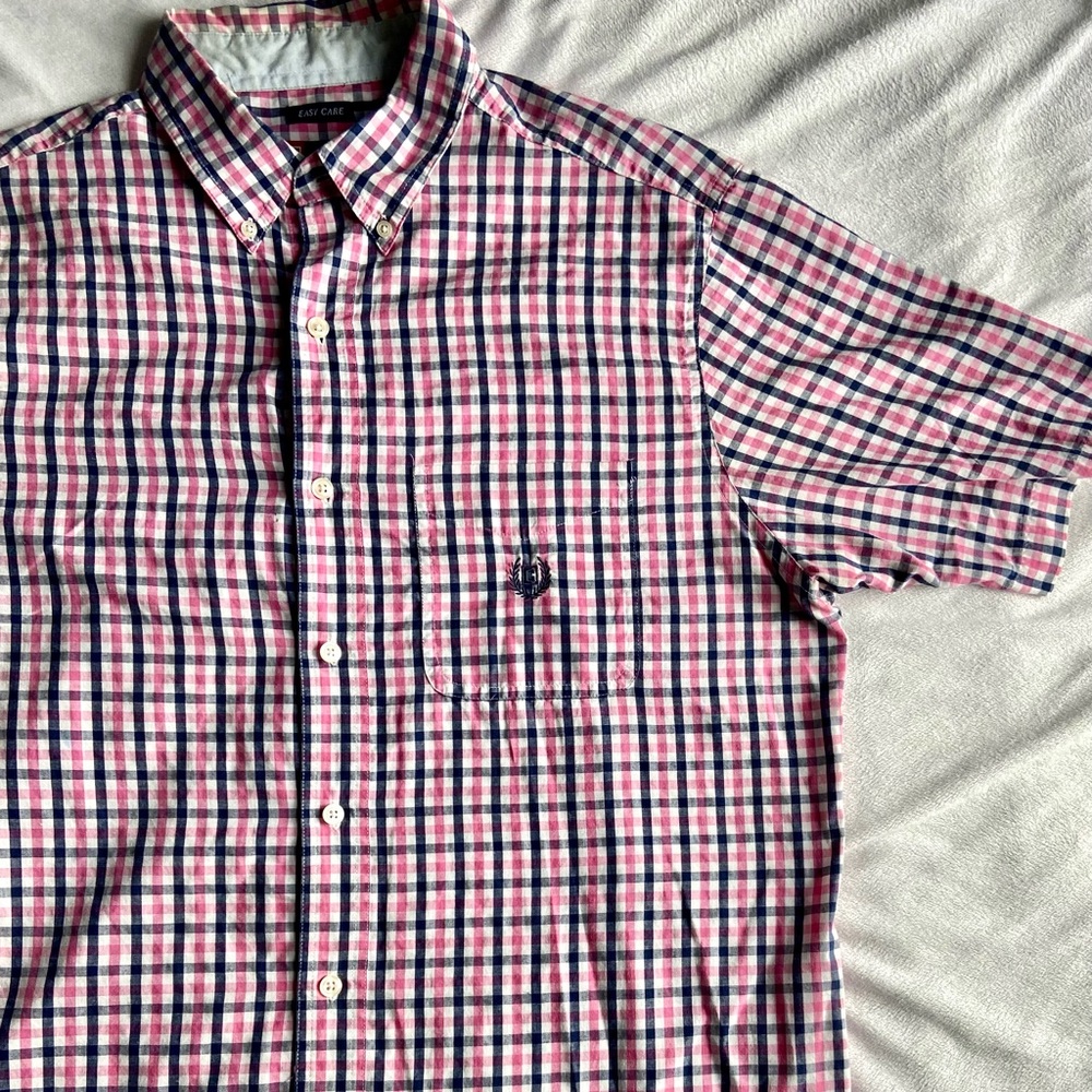 Mens Short Sleeve Button Down